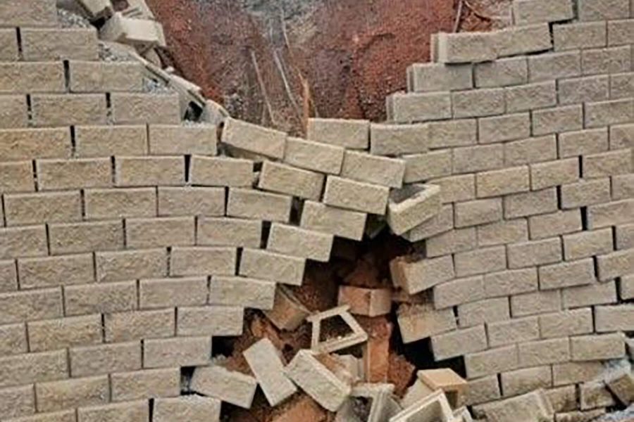 Failed Retaining Wall