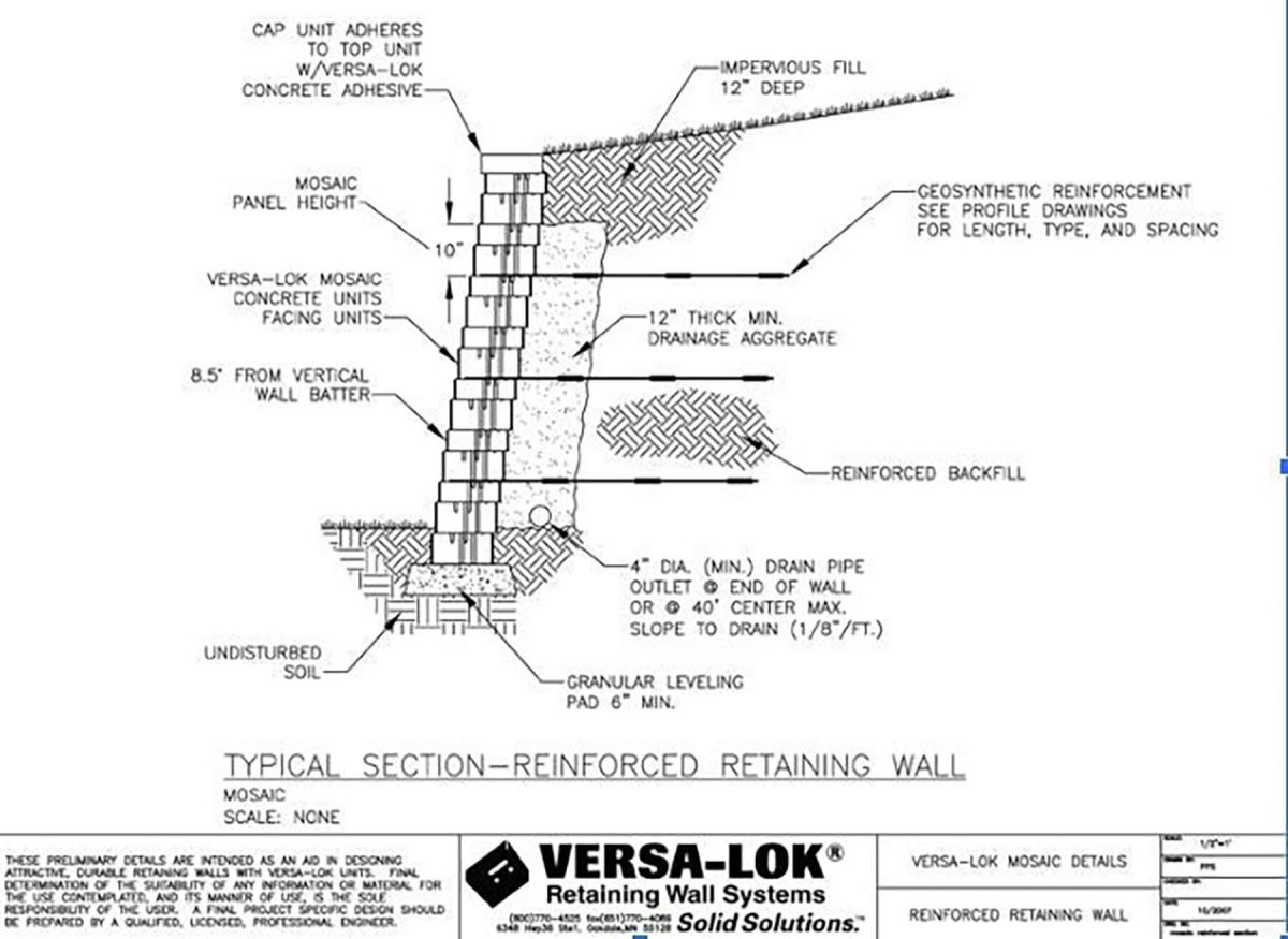 Reinforced Retaining Wall Design
