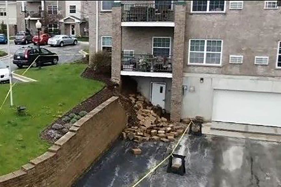 Failed Retaining Wall