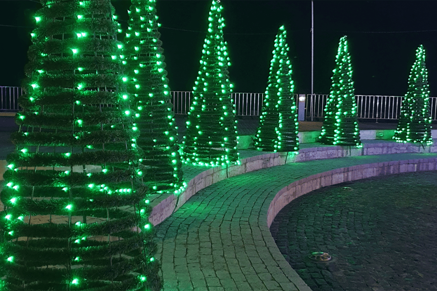Hanging Holiday Lights