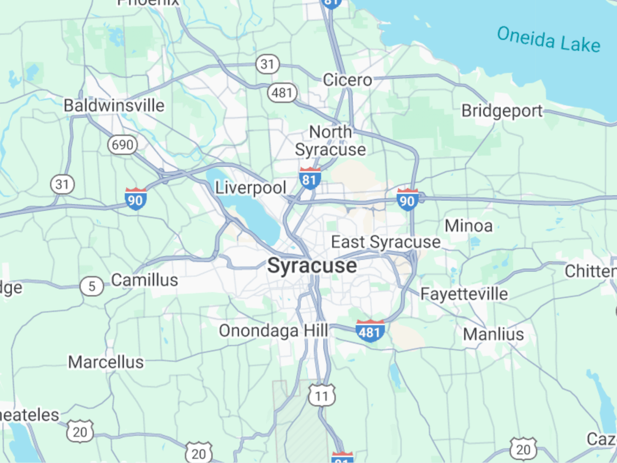 Service Area Map Central NY