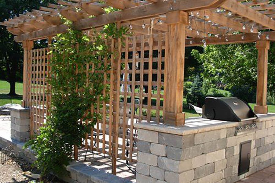 Arbor and Custom Hardscaping Design