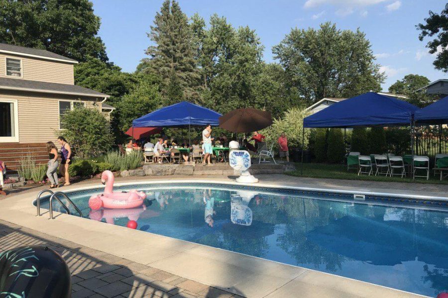 Pool landscape design and installation